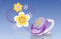 %0 BPA Prizma Damakl� Emzik - 6-12 ay Lila